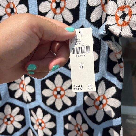 Anthropologie The Nina Short-Sleeve Mock-Neck Mod Mini Dress NWT - Picture 9 of 12